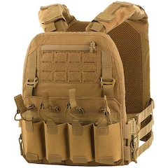 Kamizelka taktyczna typu Plate Carrier M-Tac Cuirass QRS Coyote - na płyty rozmiar L/XL