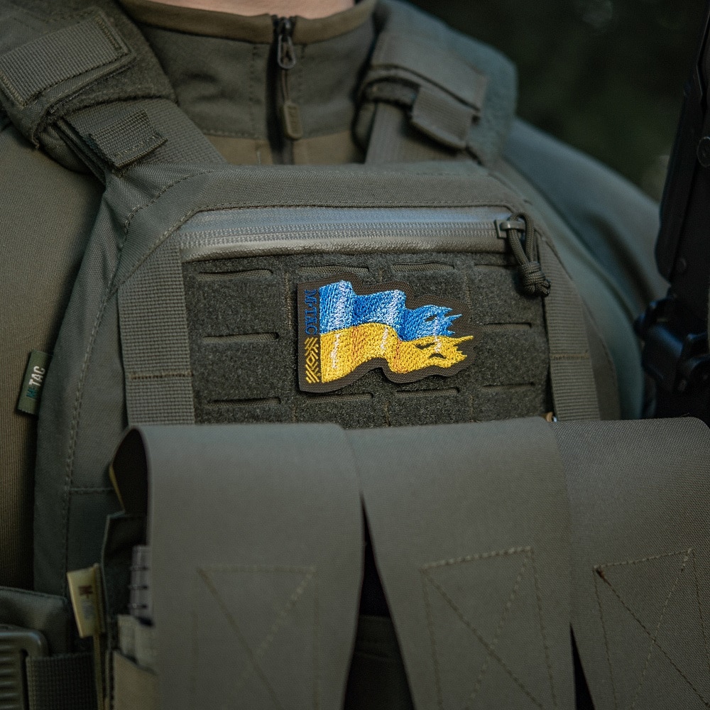 Naszywka M-Tac flaga Ukrainy prawa - Ranger Green