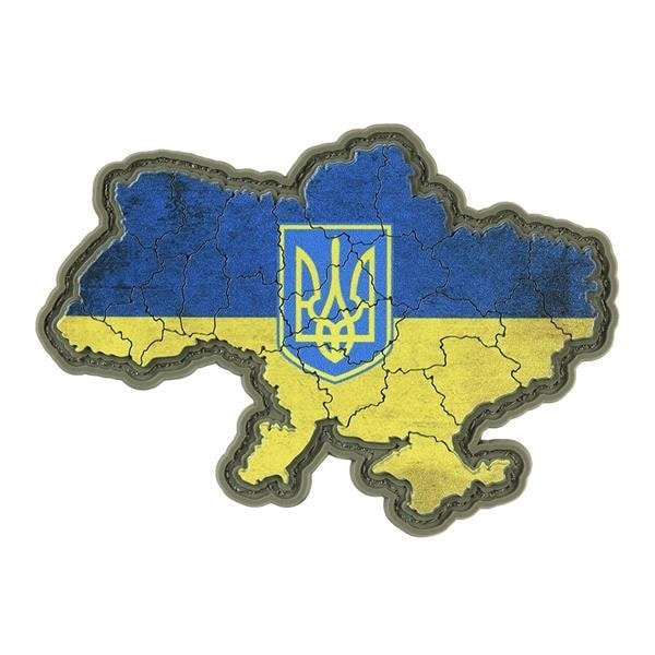 Naszywka M-Tac mapa Ukrainy z herbem