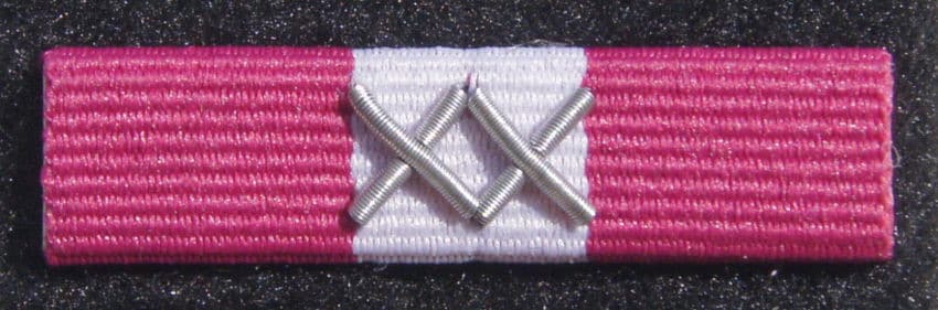 Орденська планка- Срібна Медаль за Вислугу Років