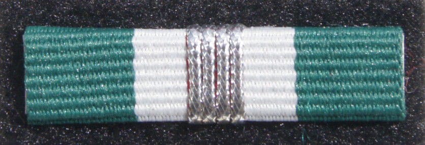 Баретка - Срібна медаль за заслуги в охороні державного кордону