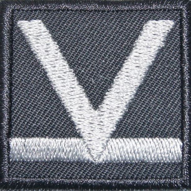 Військове звання на пілотку сталевого кольору - штабний сержант