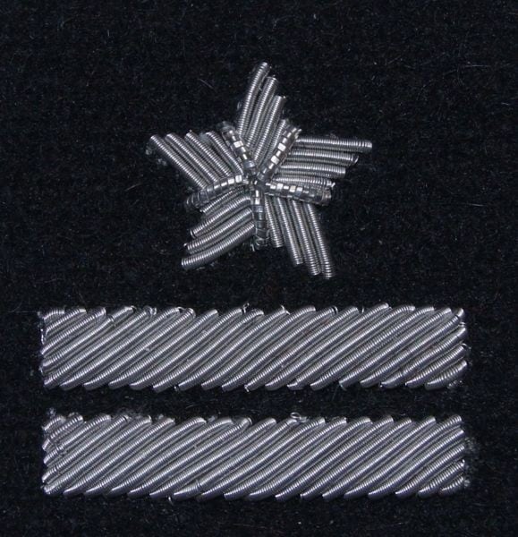 Військове звання на берет Війська Польського (чорний / вишивка канителлю) – майор