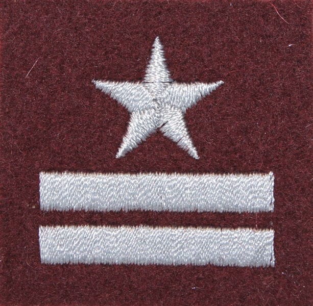 Військове звання на берет Війська Польського бордовий – майор