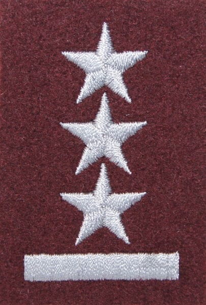Військове звання на берет Війська Польського бордовий – поручник
