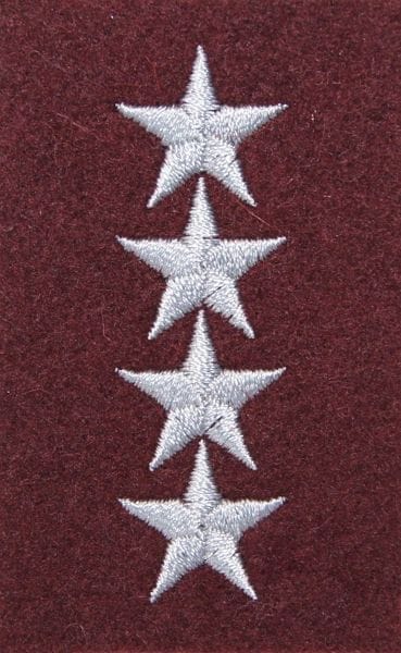 Військове звання на берет Війська Польського бордовий – старший штабний хорунжий