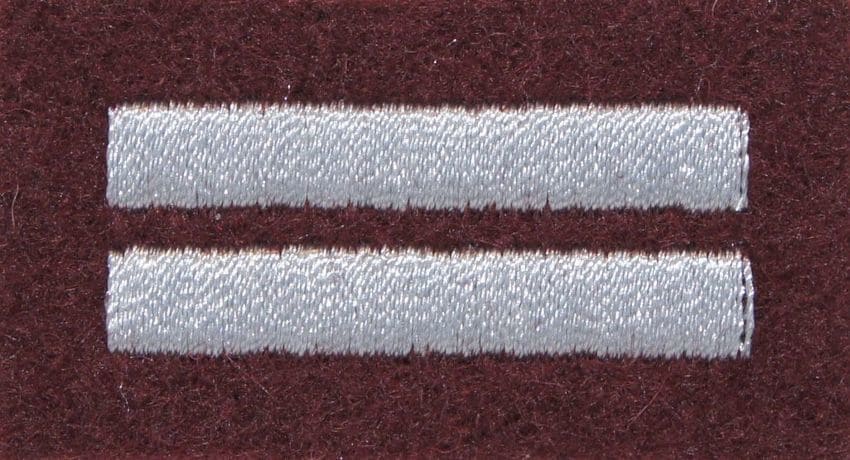 Stopień na beret WP (bordowy / haft) - kapral
