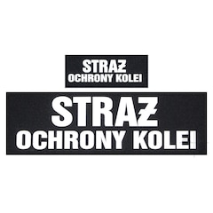 Komplet napisów odblaskowych SOK na kamizelkę taktyczną