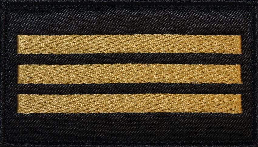 Знак розрізнення для казарменої форми одягу - Державної пожежної охорони - старший офіцер відділення