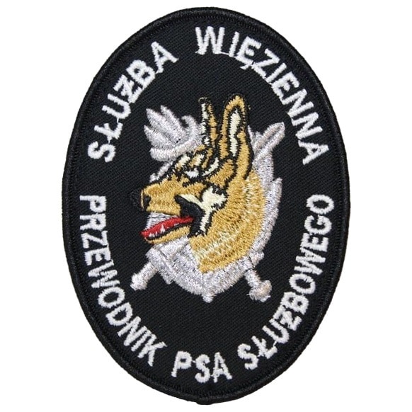 Emblemat Służby Więziennej - Przewodnik Psa