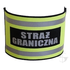 Opaska naramienna odblaskowa Straż Graniczna - ze ściągaczem gumowym