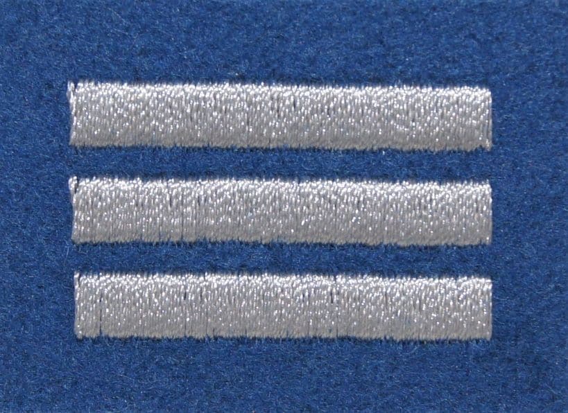 Військове звання на берет Війська Польського синій / вишивка – старший капрал