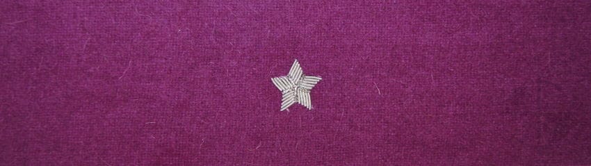 Фіолетовий нарукавний знак для кашкета Війська Польського - прапорщик / майор