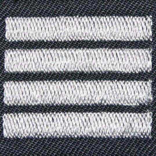 Військове звання на пілотку сталевого кольору – взводний
