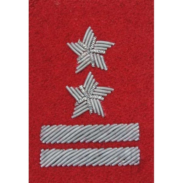 Військове звання на берет Війська Польського багряний вишивка канителлю – підполковник