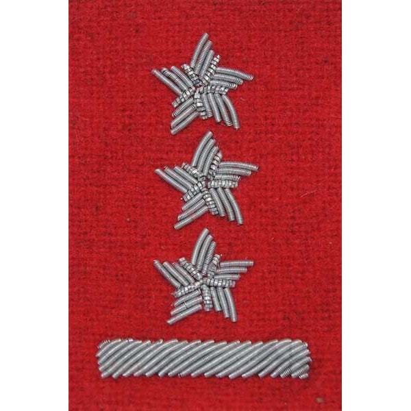 Військове звання на берет Війська Польського багряний / вишивка канителлю – поручник