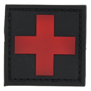 Emblemat velcro Medyk PVC Black