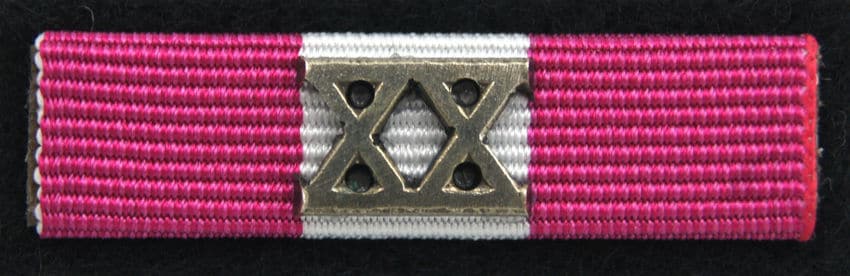 Орденська планка - Срібна Медаль 