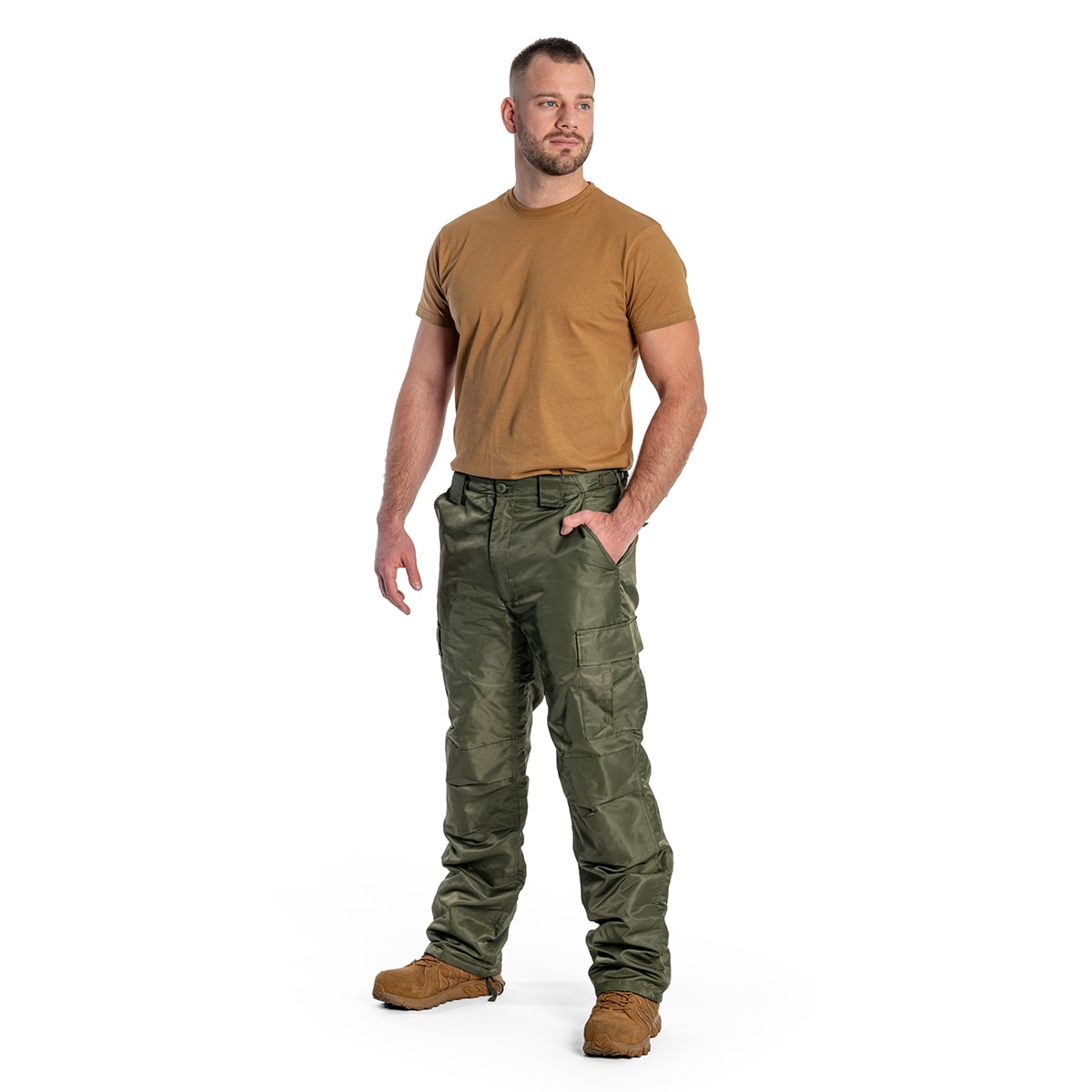 Spodnie ocieplane Brandit Thermo Pants Next Generation - Olive