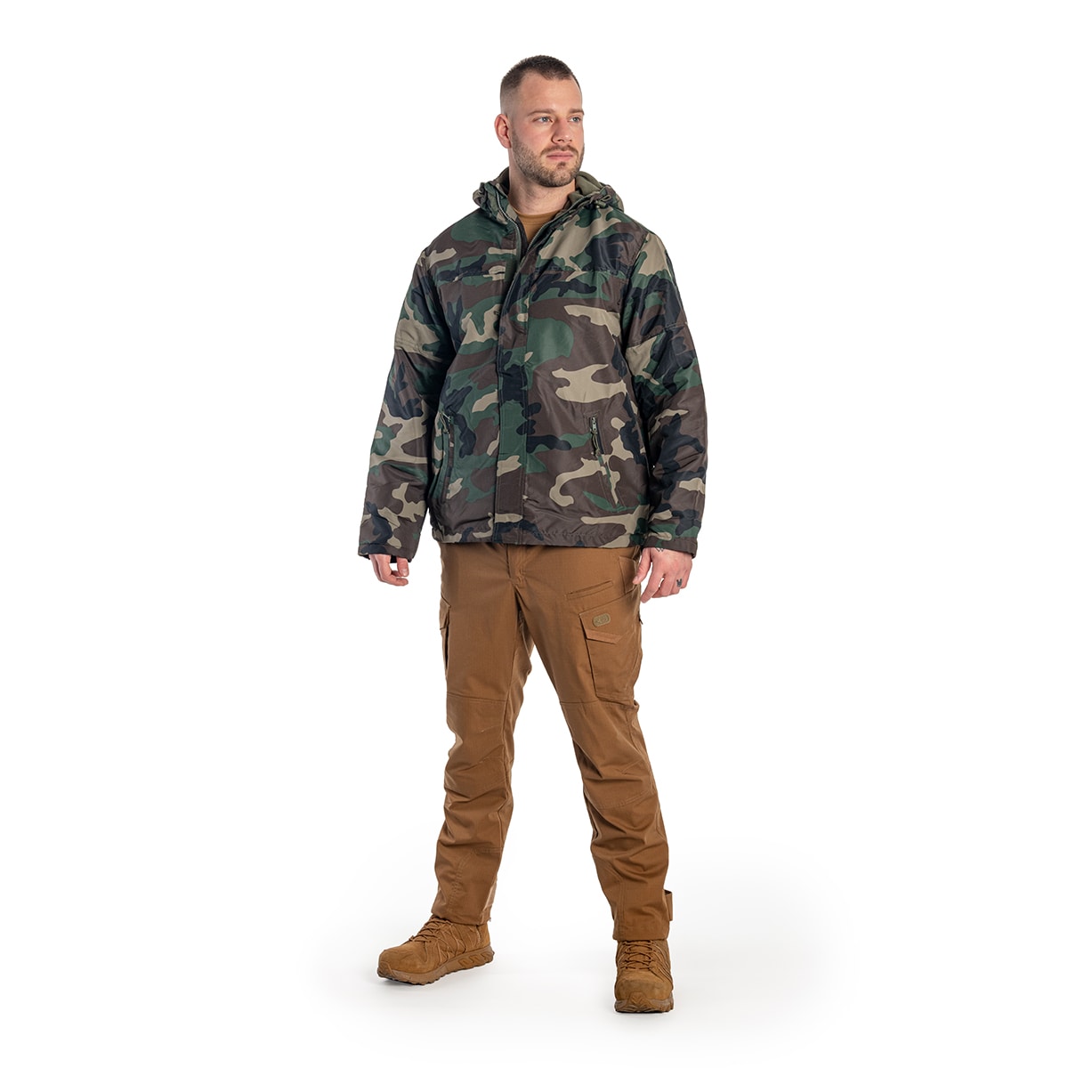 Куртка Brandit Windbreaker Frontzip - Woodland