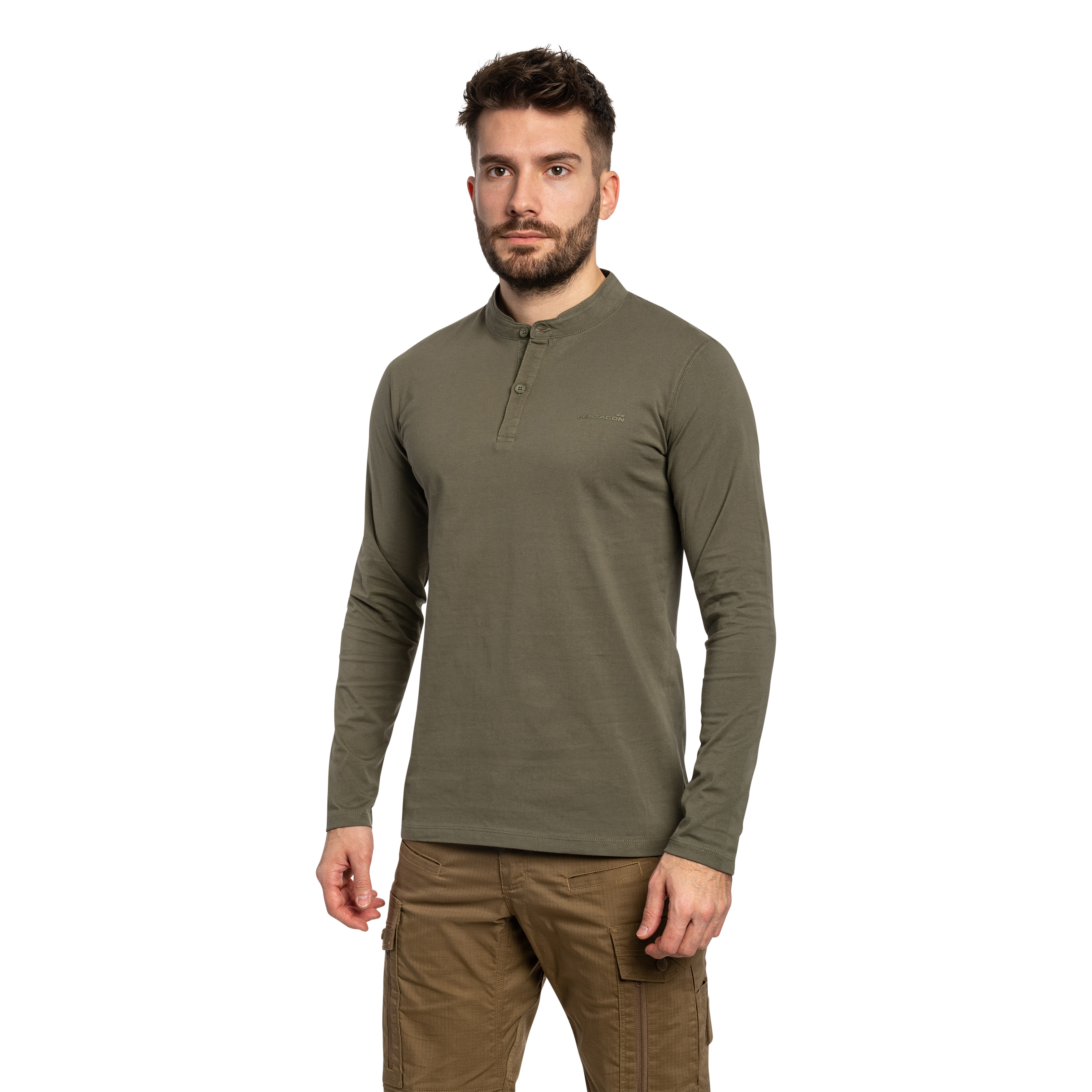 Koszulka Pentagon Romeo Henley 2.0 - Olive Green