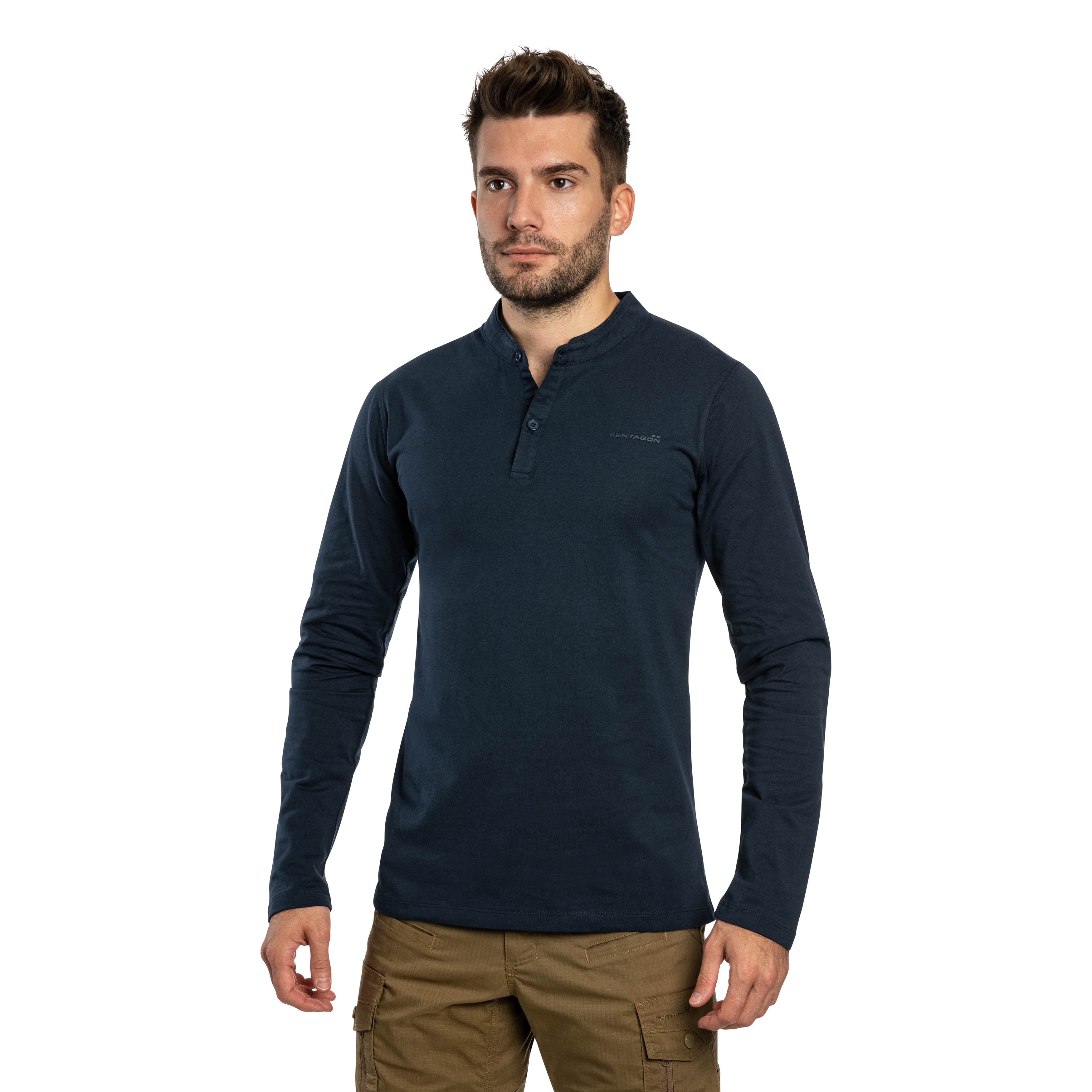 Koszulka Pentagon Romeo Henley 2.0 - Midnight Blue