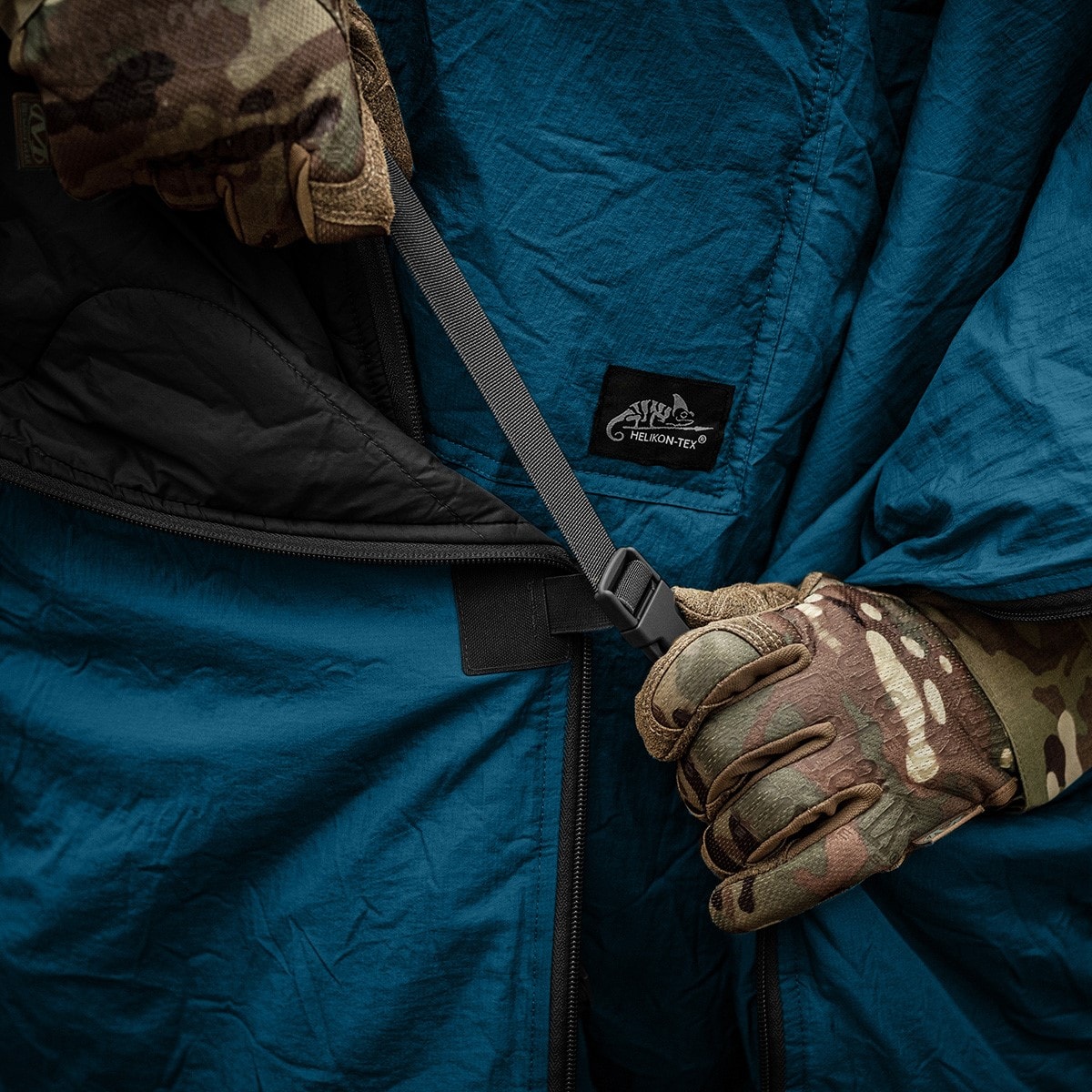 Пончо Helikon-Tex Swagman Roll Climashield Apex з функцією спального мішка - Aqua Blue