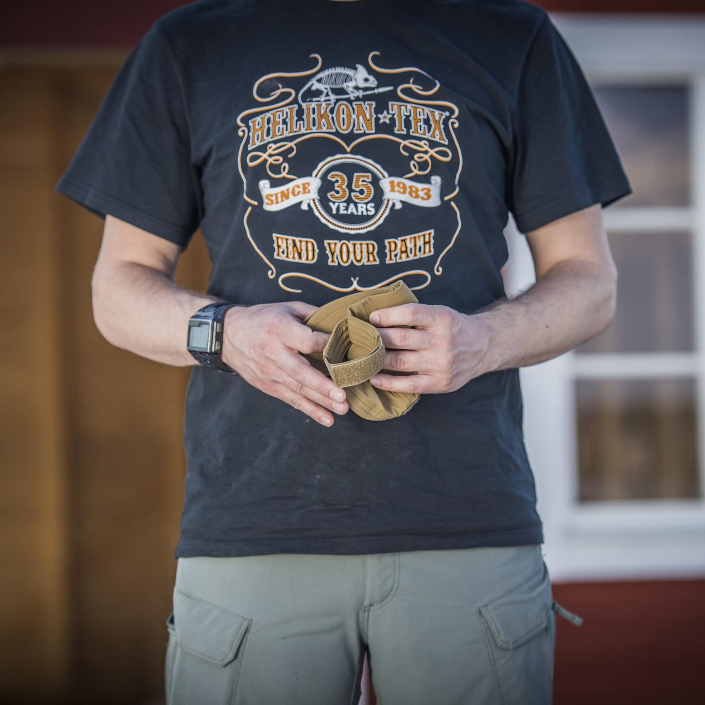 Czapka z daszkiem Helikon-Tex Folding Outdoor Cap - Coyote