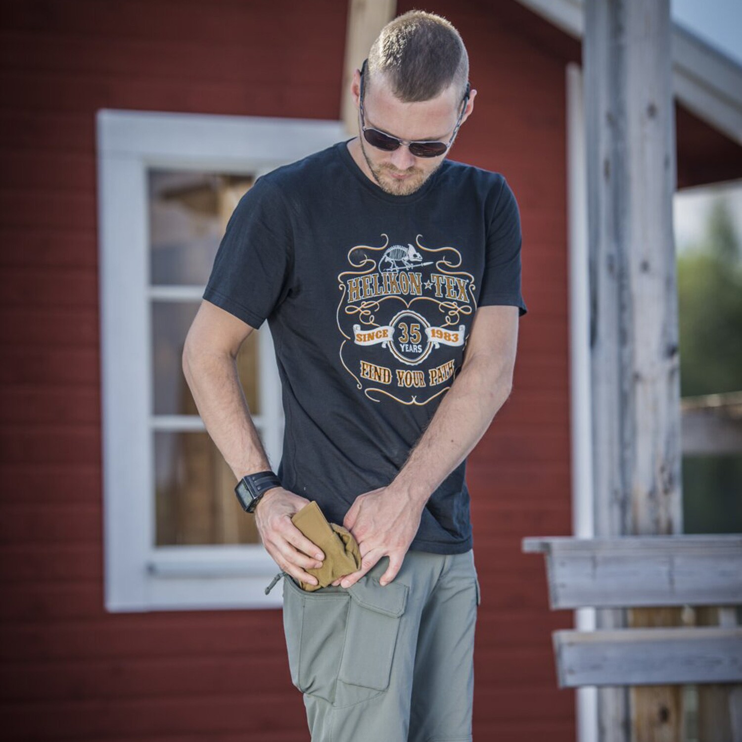 Czapka z daszkiem Helikon-Tex Folding Outdoor Cap - Coyote