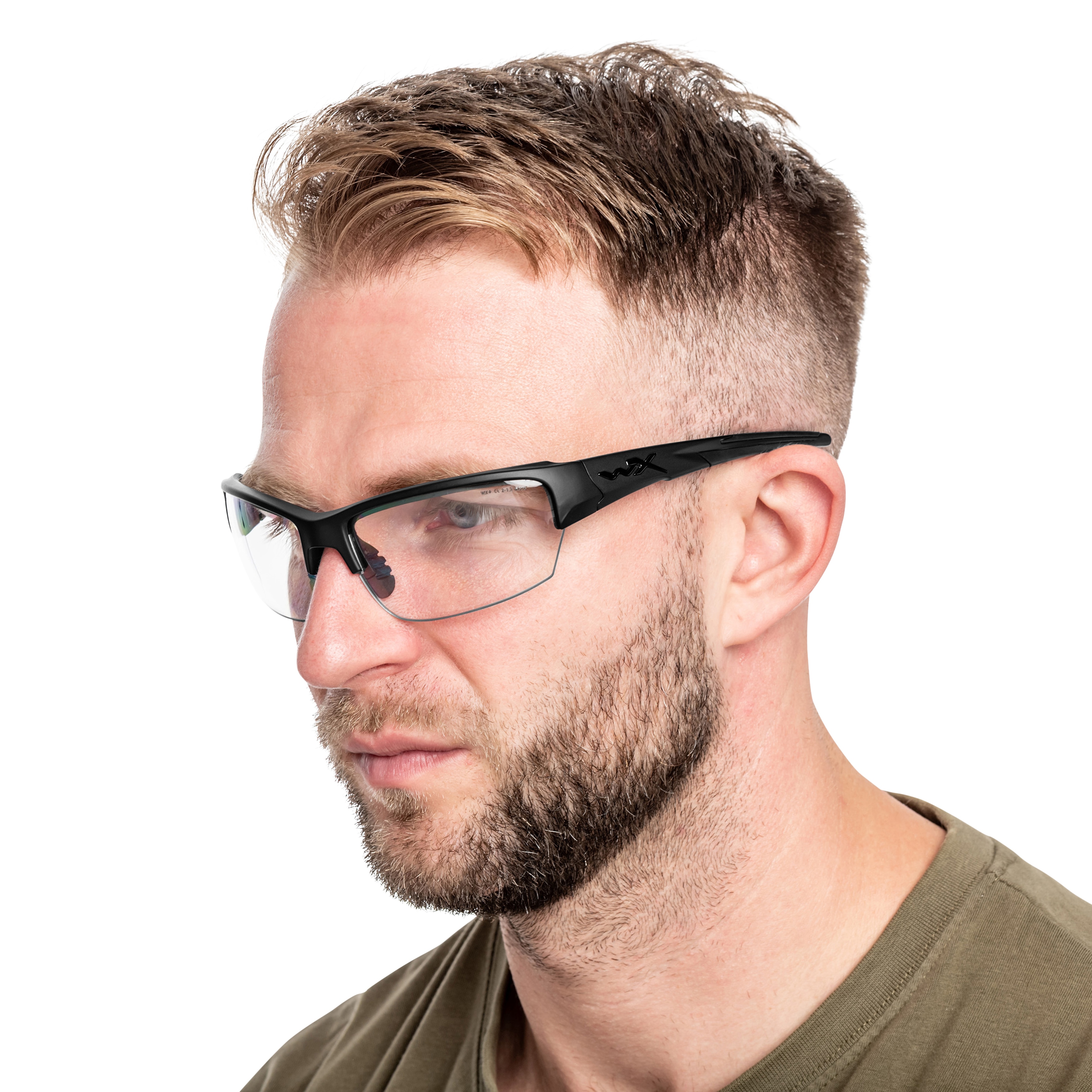 Okulary taktyczne Wiley X Saint Grey/Clear Matte - Black Frame