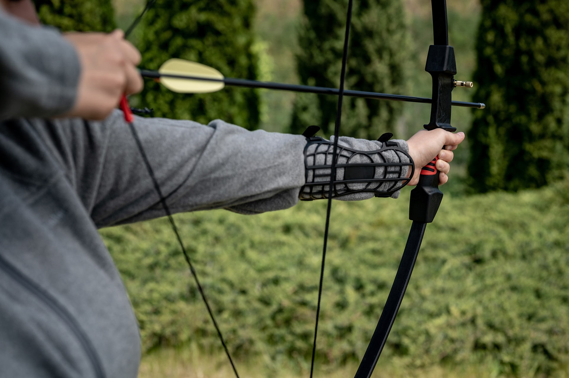 Łuk bloczkowy Poe Lang Chameleon czarno/czerwony