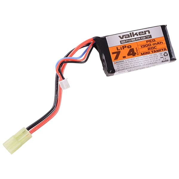 Акумулятор ASG Valken Energy Li-Po 7,4V 1300 mAh 20C - stick/PEQ-15