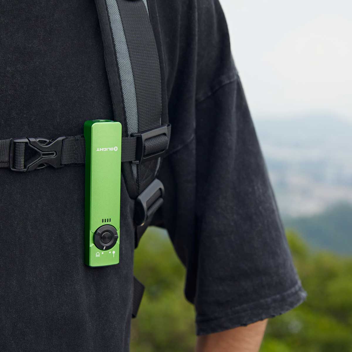 Latarka ze wskaźnikiem laserowym Olight Arkfeld Cool White Lime Green - 1000 lumenów