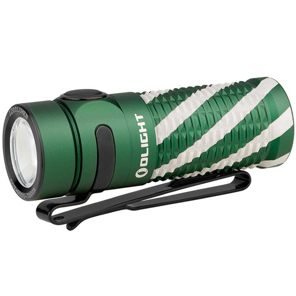 Акумуляторний ліхтарик Olight Baton 3 Limited Edition White Green - 1200 люменів