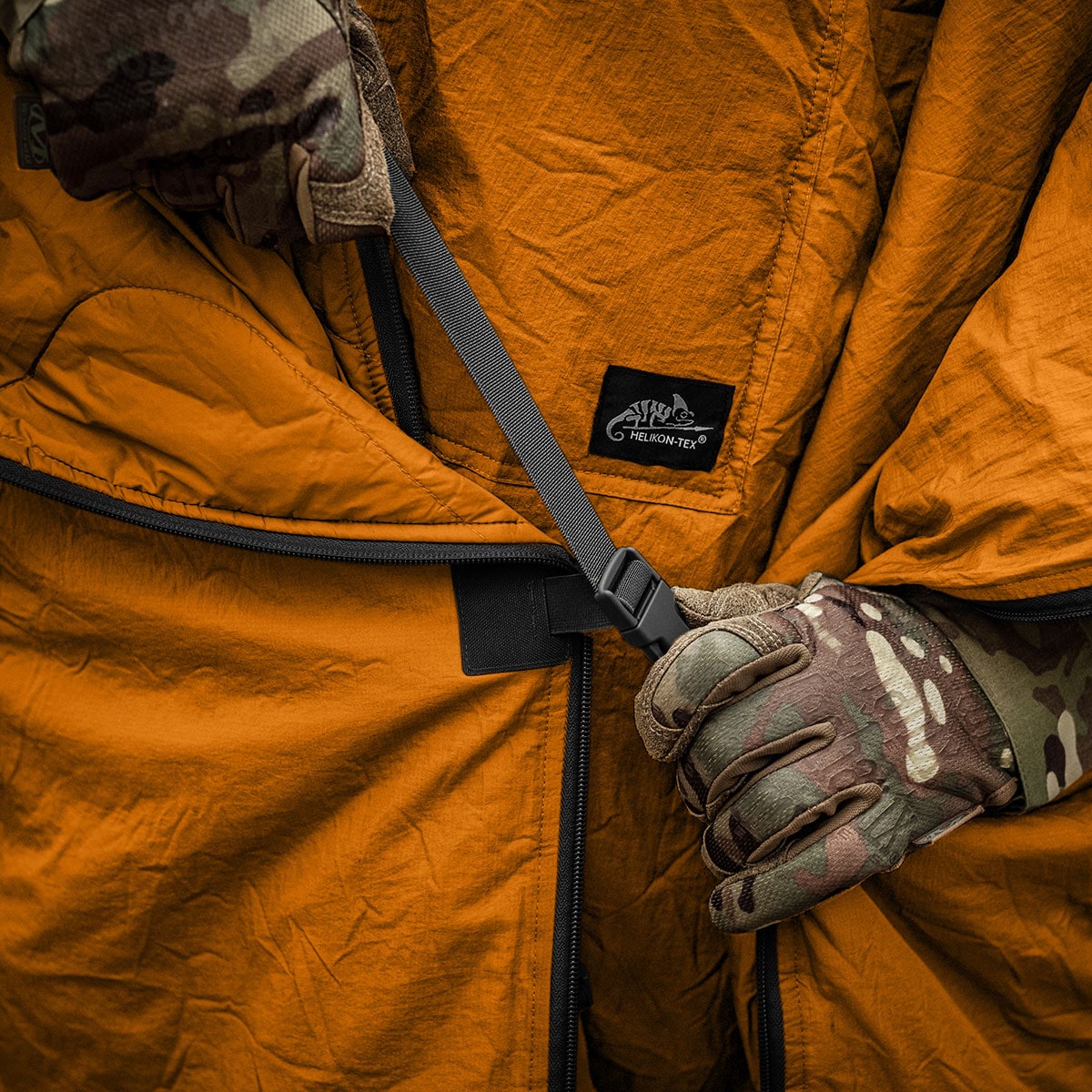 Ponczo Helikon Swagman Roll Climashield Apex z funkcją śpiwora - Orange
