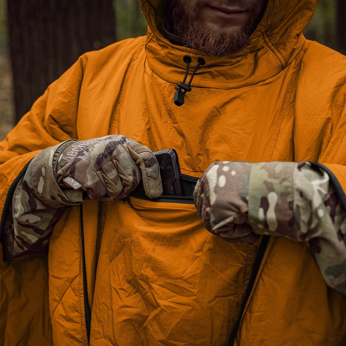 Пончо Helikon-Tex Swagman Roll Climashield Apex з функцією спального мішка - Orange