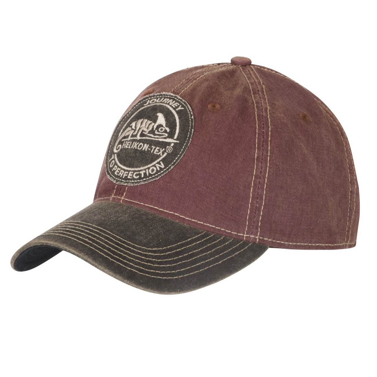 Czapka z daszkiem Helikon Snapback Helikon-Tex - Dirty Washed Maroon/Dirty Washed Black