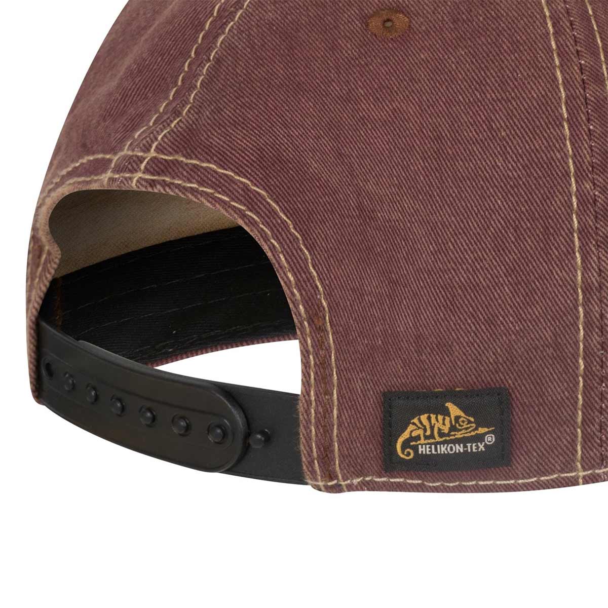 Czapka z daszkiem Helikon Snapback Helikon-Tex - Dirty Washed Maroon/Dirty Washed Black