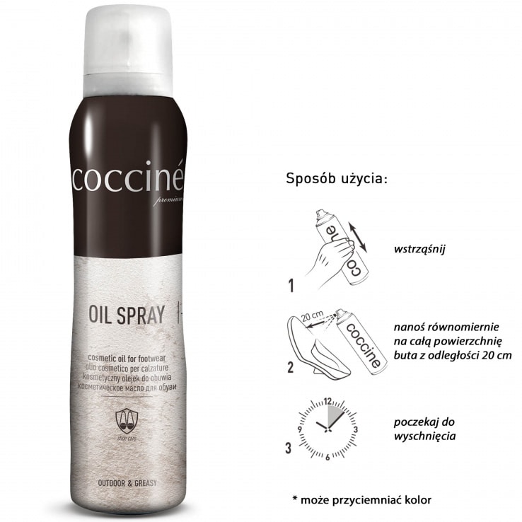 Tłuszcz w sprayu Coccine do skóry licowej, zamszu i nubuku 150 ml - Bezbarwny