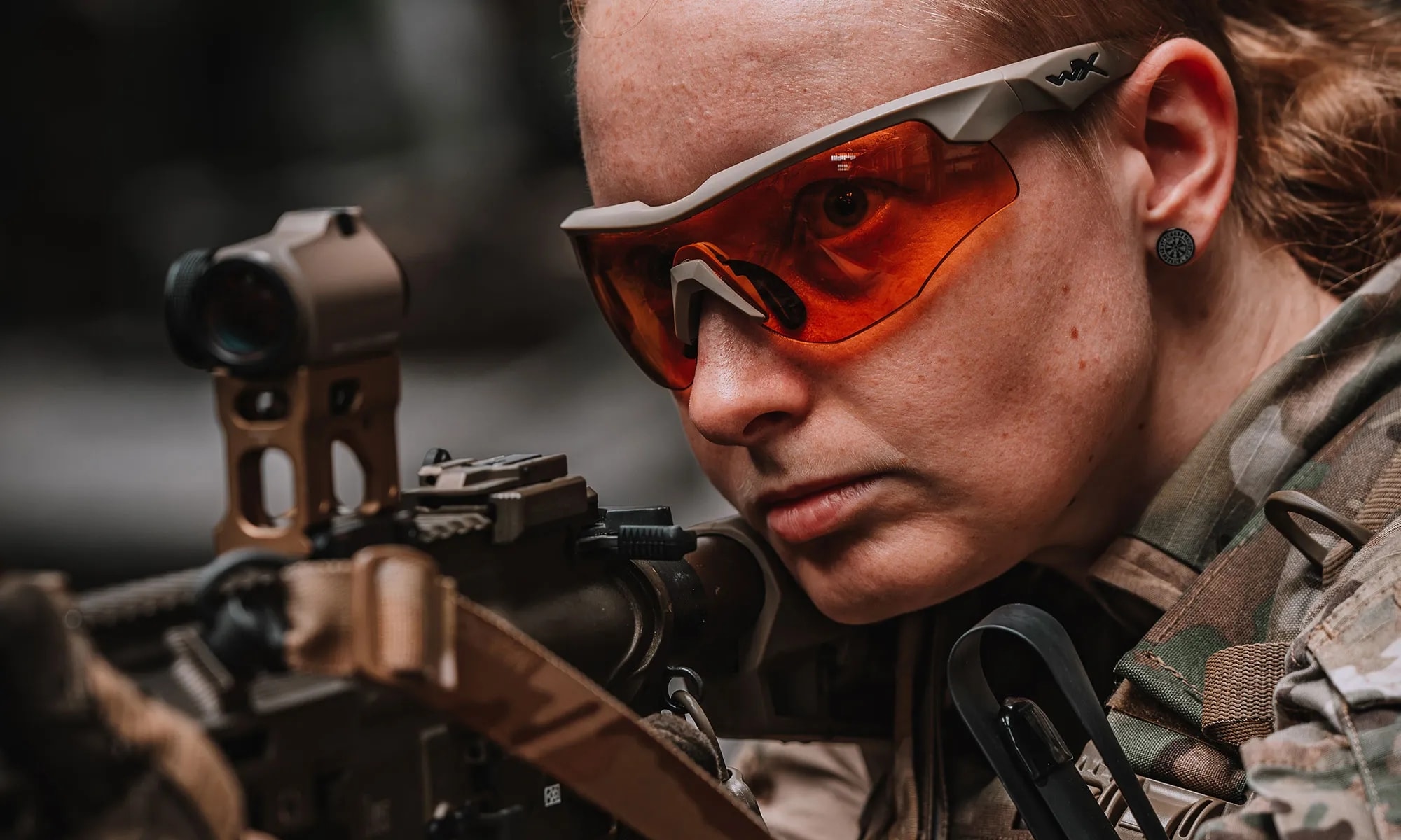 Okulary taktyczne Wiley X Rogue Comm Set 3in1 - Matte Tan