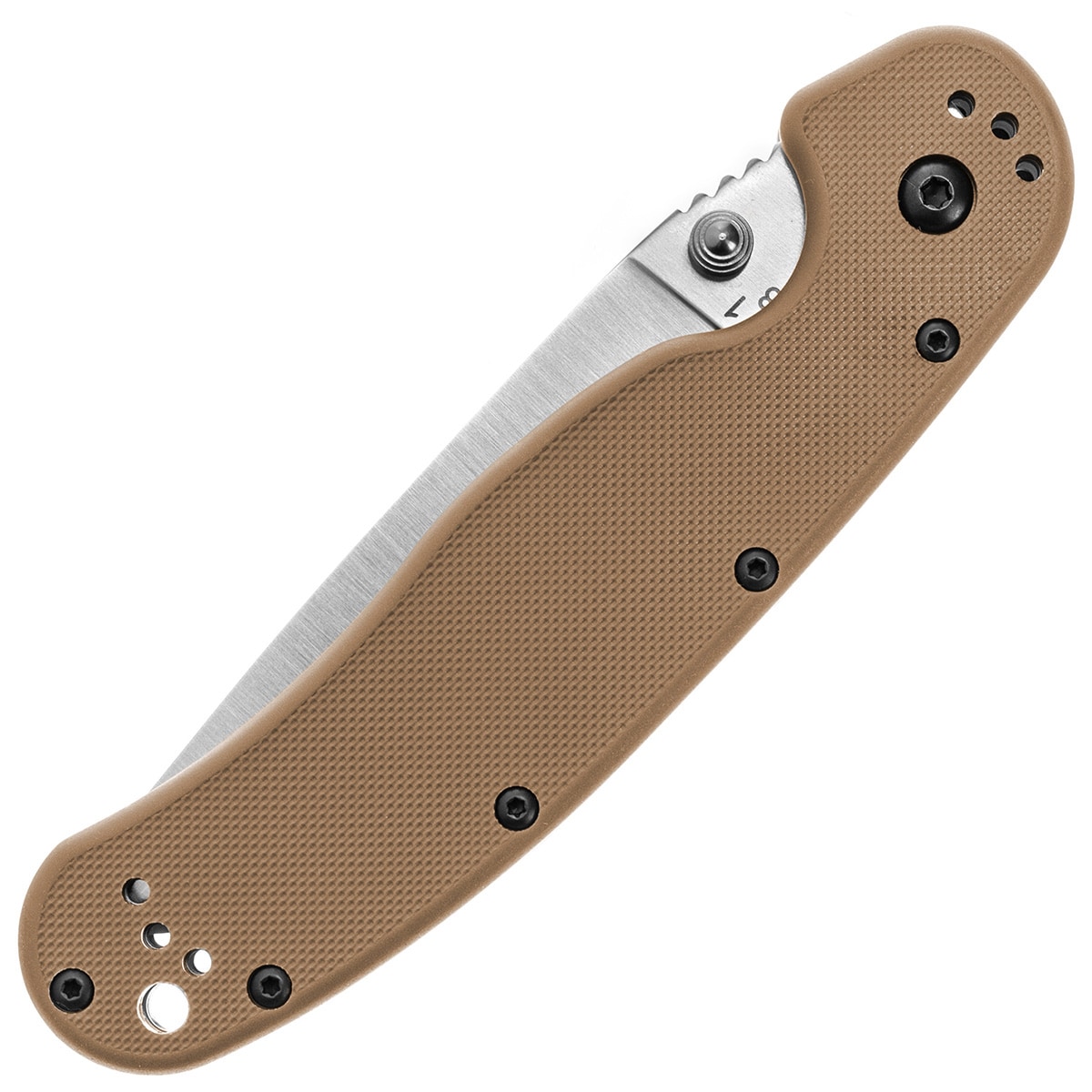Складаний ніж Ontario RAT 1 Folder Silver Plain Coyote Brown