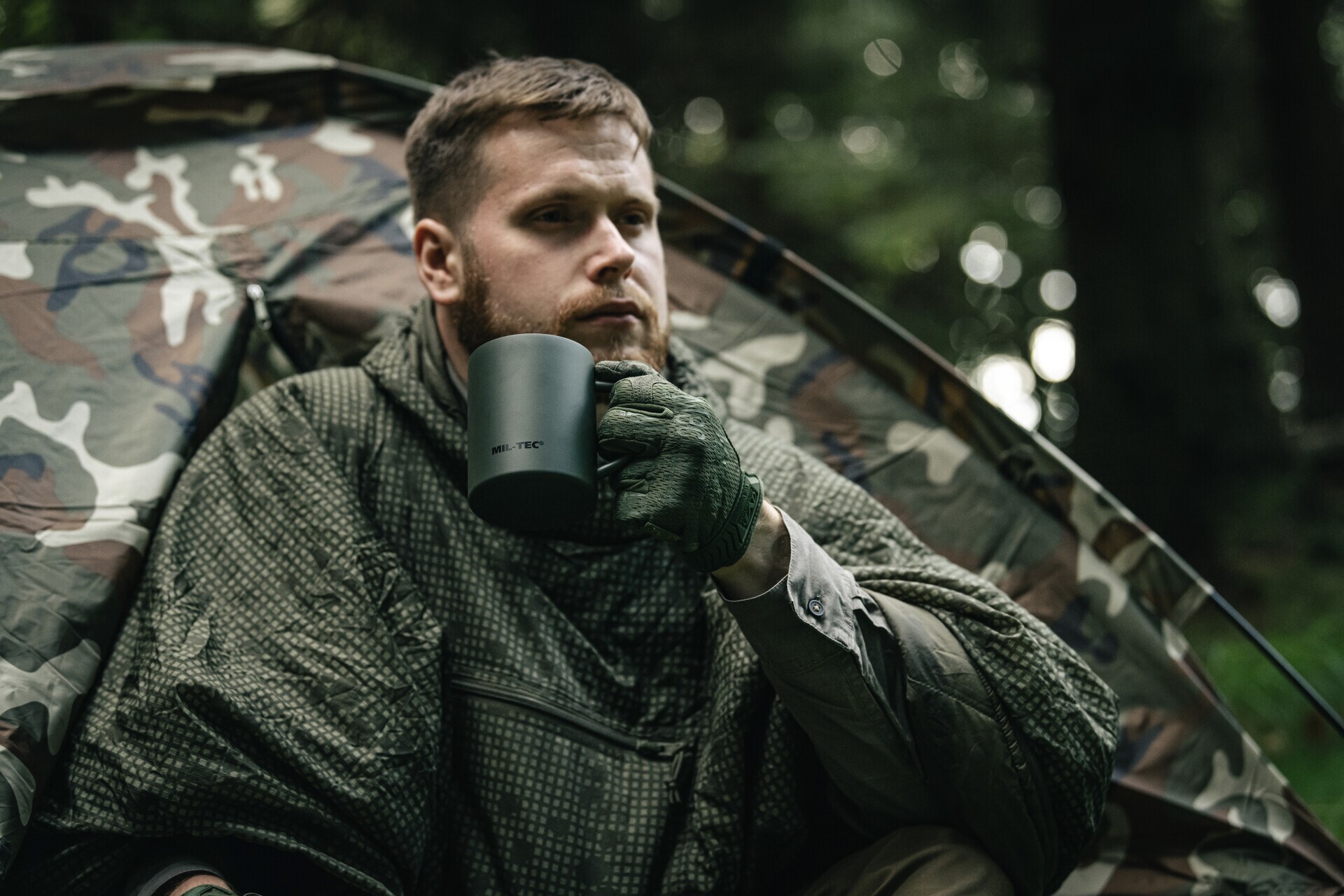 Kubek termiczny Mil-Tec 450 ml - Olive