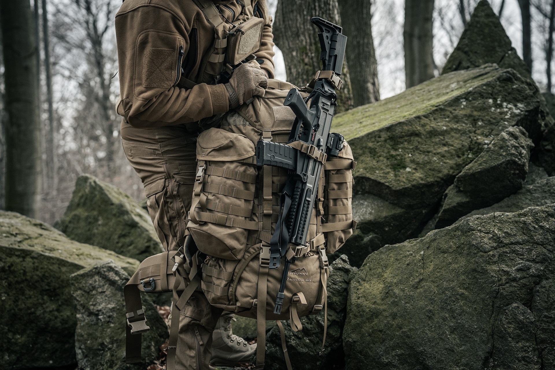 Рюкзак Wisport Raccoon 65 л Coyote