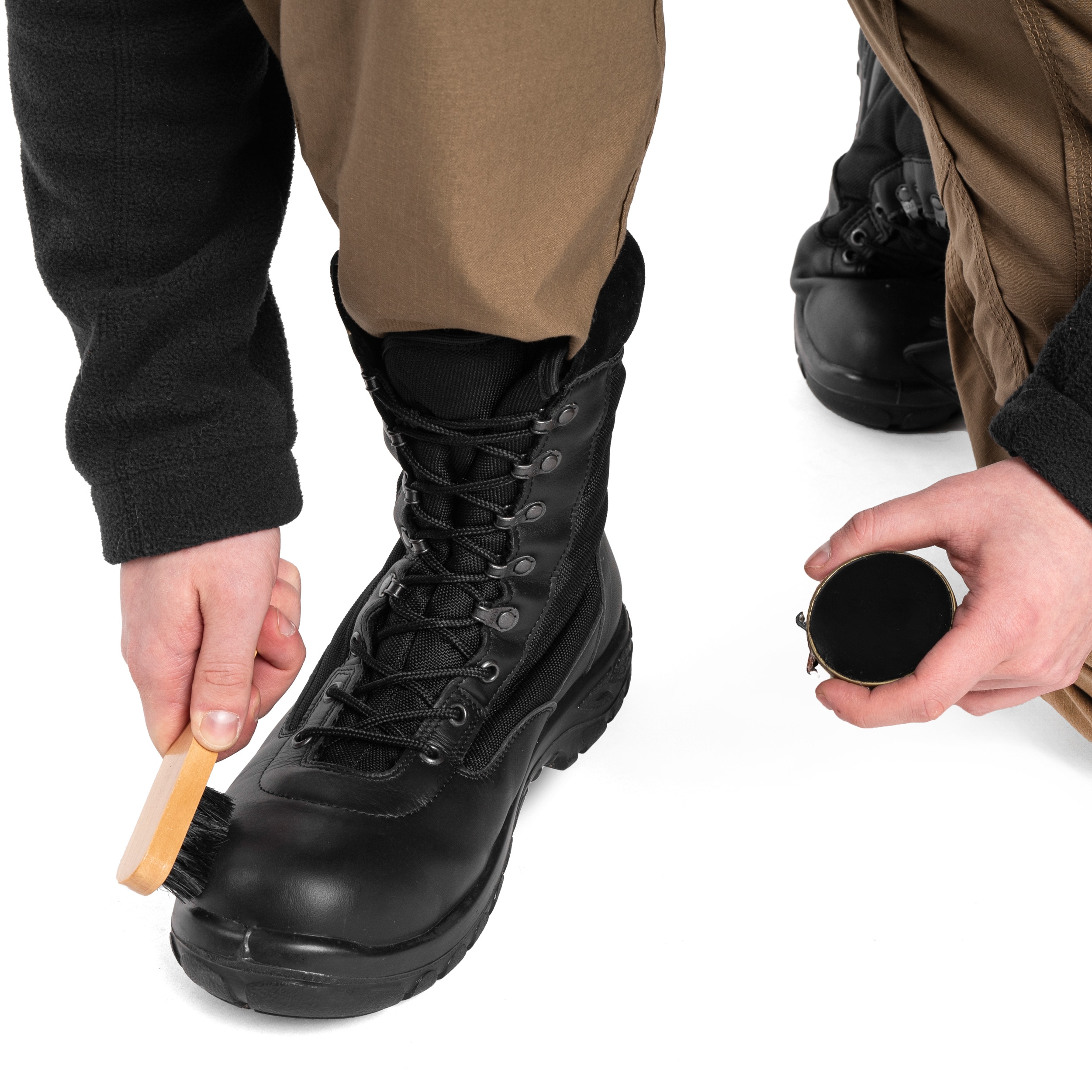 Zestaw do konserwacji obuwia Mil-Tec - Olive