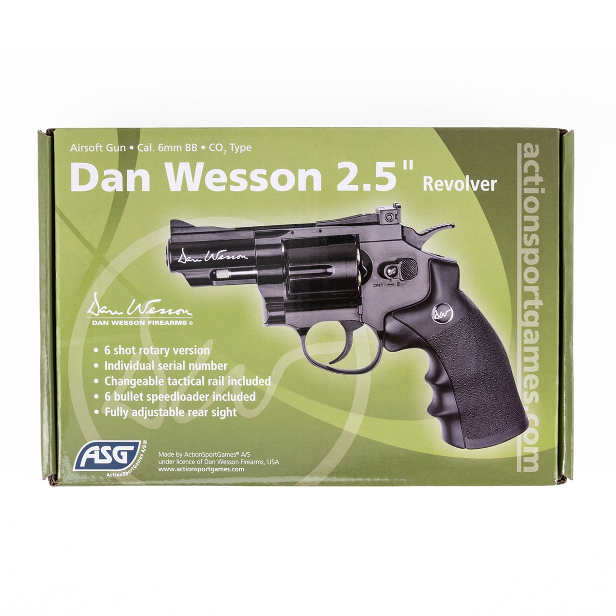 Револьвер ASG CO2 Dan Wesson 2,5'' BLK