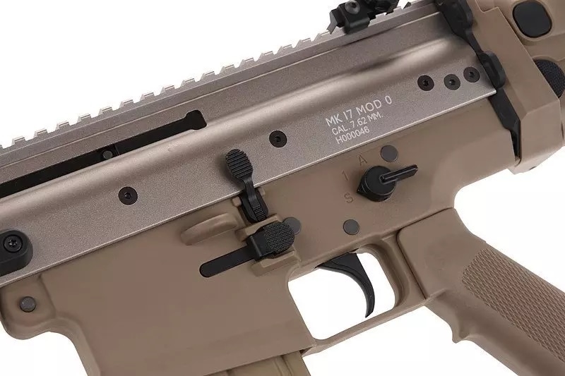 Karabinek szturmowy AEG WE MK17 MOD 0 CQC - Tan