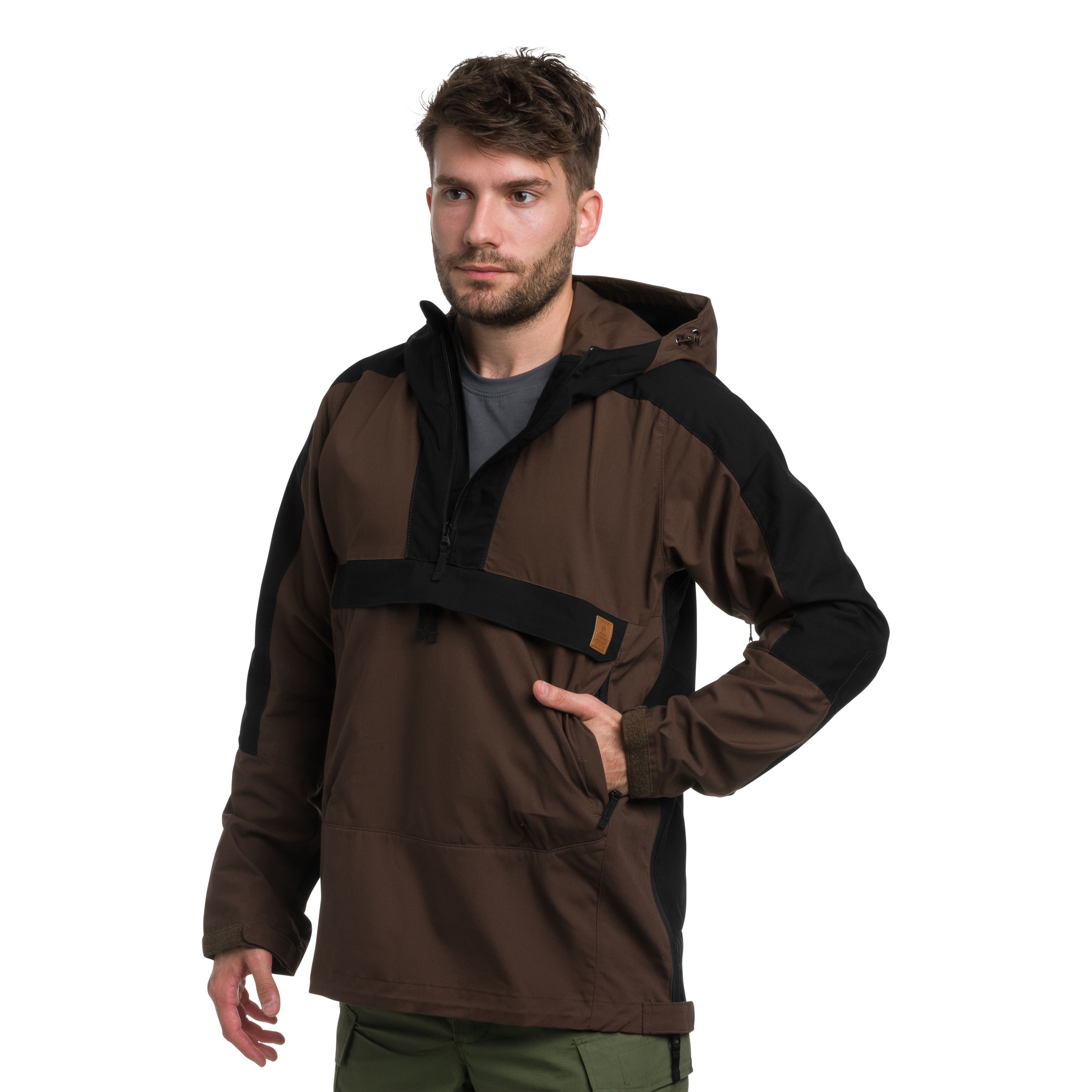 Kurtka Helikon-Tex Woodsman Anorak - Earth Brown/Black