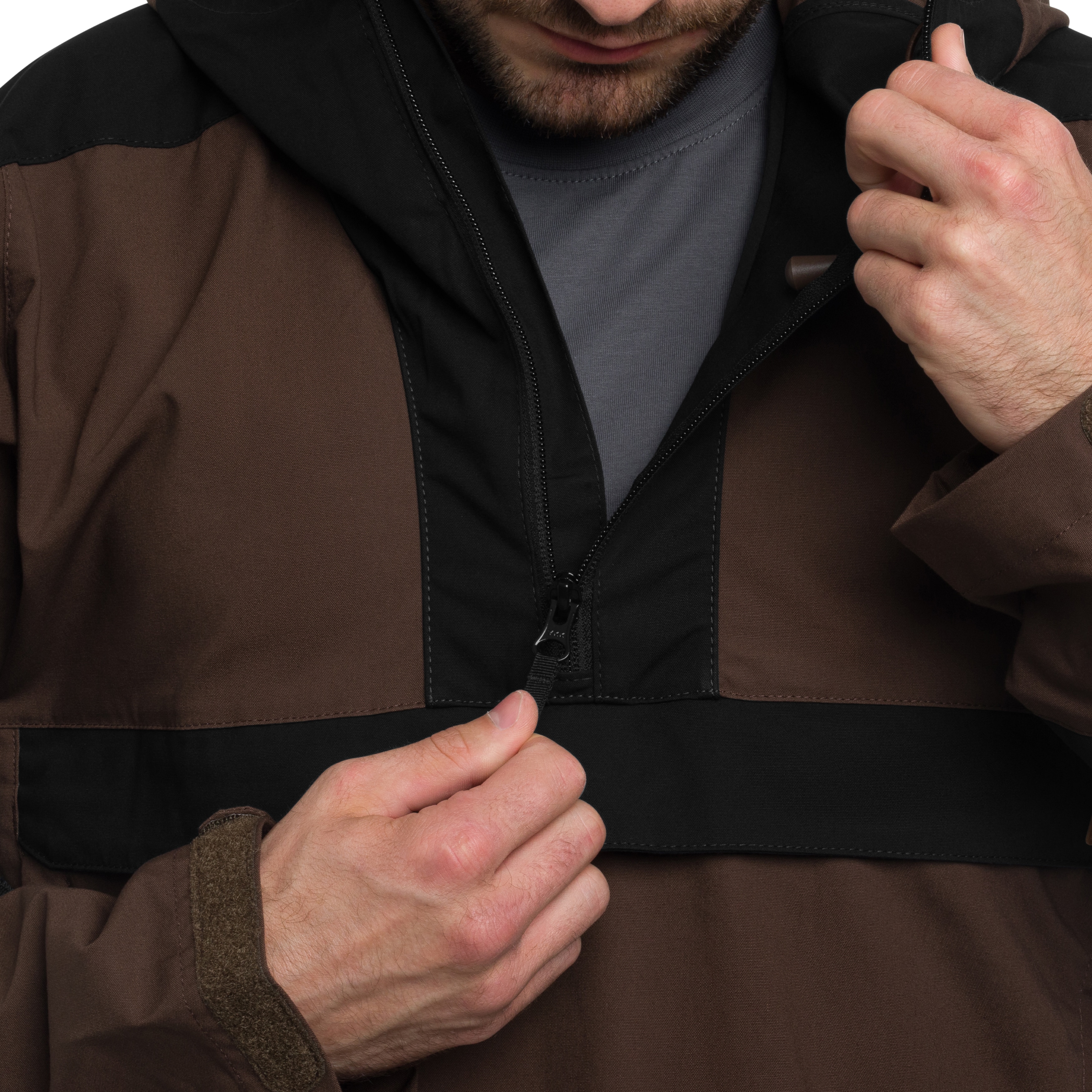 Kurtka Helikon-Tex Woodsman Anorak - Earth Brown/Black