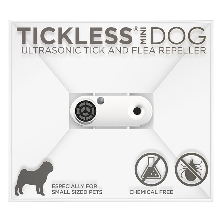 Ultradźwiękowa ochrona przed kleszczami TickLess Pet Mini - dla zwierząt - White