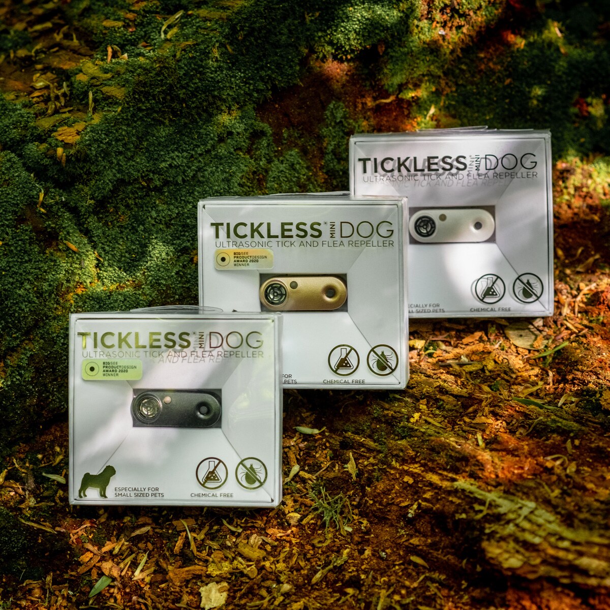 Ultradźwiękowa ochrona przed kleszczami TickLess Pet Mini - dla zwierząt - White
